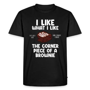 Brownies Bake Chocolate Brownie Baker - T-shirt Premium bio Homme - noir - Devant - Nico (187cm)