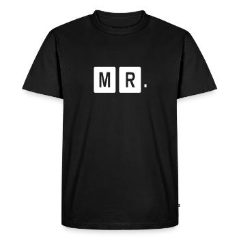 Mr Mrs Team Shirt - Men's Premium Organic T-Shirt - black - Front - Nico (187cm)