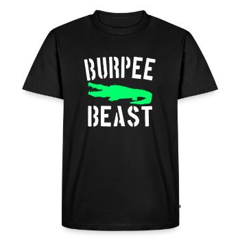Bête Burpee - T-shirt Premium bio Homme - noir - Devant - Nico (187cm)