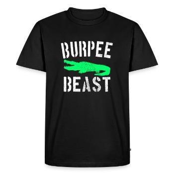 Bête Burpee - T-shirt Premium bio Homme - noir - Devant - Nico (187cm)