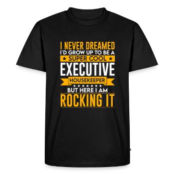 Cleaner Housekeeping Cleaning Housekeeper - Men's Premium Organic T-Shirt - black - Front - Nico (187cm)