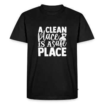 Cleaning Lover Femmes Hommes Ménage Femme de ménage - T-shirt Premium bio Homme - noir - Devant - Nico (187cm)