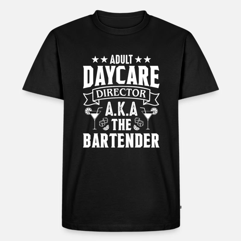 Waitress Bartender Waiter Server - Men's Premium Organic T-Shirt - black