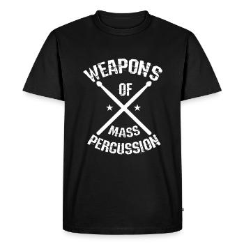 Drums Quote Drummer Music Band Drum Musician - Men's Premium Organic T-Shirt - black - Front - Nico (187cm)