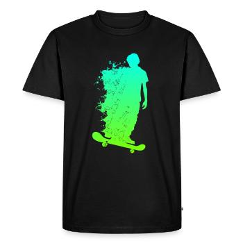 Patinage skateboarders - T-shirt Premium bio Homme - noir - Devant - Nico (187cm)