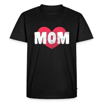 Maman Maman Maman Cadeau - T-shirt Premium bio Homme - noir - Devant - Nico (187cm)