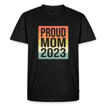 proud mom retro 2023 - Men's Premium Organic T-Shirt - black - Front - Nico (187cm)