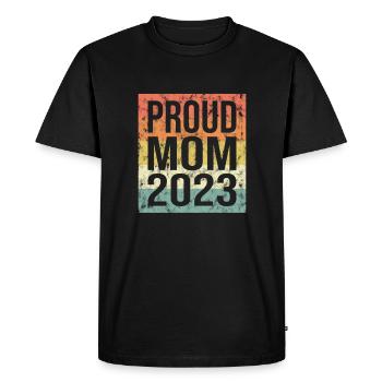 proud mom retro 2023 - Men's Premium Organic T-Shirt - black - Front - Nico (187cm)
