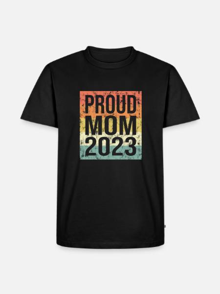 proud mom retro 2023 - Men's Premium Organic T-Shirt - black