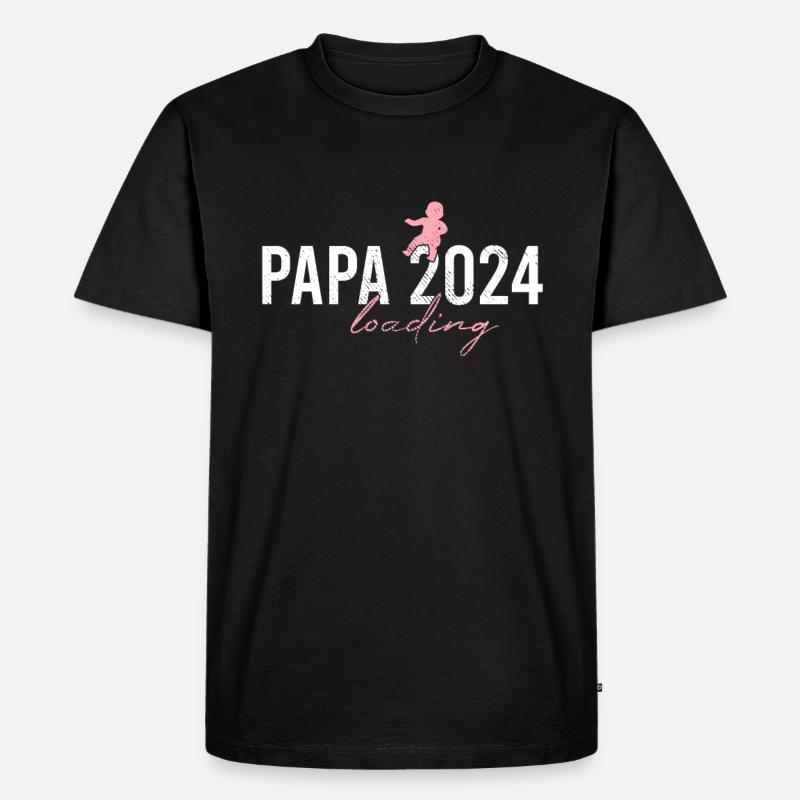 Dad 2024 loading - Men's Premium Organic T-Shirt - black