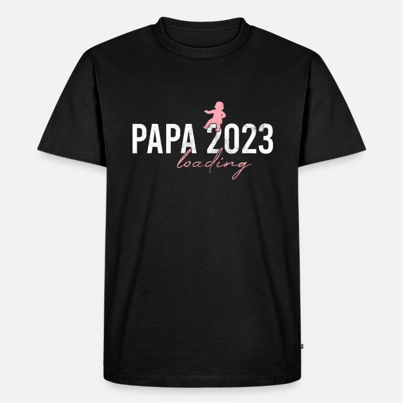 Dad 2023 loading - Men's Premium Organic T-Shirt - black