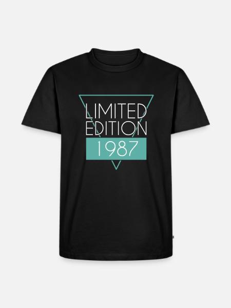 Limited Edition 1987 - Men's Premium Organic T-Shirt - black