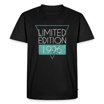Limited Edition 1996 - Men's Premium Organic T-Shirt - black - Front - Nico (187cm)