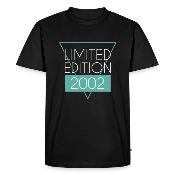 Édition limitée 2002 - T-shirt Premium bio Homme - noir - Devant - Nico (187cm)