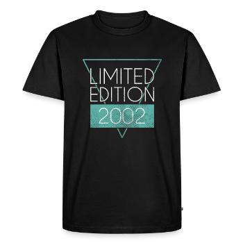 Édition limitée 2002 - T-shirt Premium bio Homme - noir - Devant - Nico (187cm)