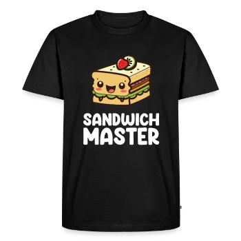 Sandwichs amusants pour les amateurs de sandwichs - T-shirt Premium bio Homme - noir - Devant - Nico (187cm)