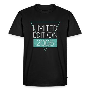 Limited edition 2006 - Men's Premium Organic T-Shirt - black - Front - Nico (187cm)