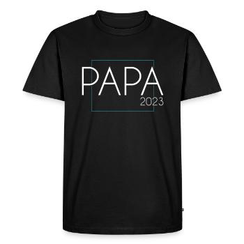 Dad 2023 - Men's Premium Organic T-Shirt - black - Front - Nico (187cm)
