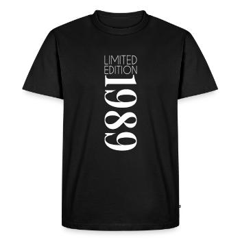 Édition limitée 1989 - T-shirt Premium bio Homme - noir - Devant - Nico (187cm)