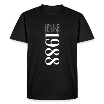 Édition limitée 1988 - T-shirt Premium bio Homme - noir - Devant - Nico (187cm)