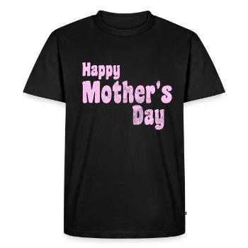 Bonne fête des mères - T-shirt Premium bio Homme - noir - Devant - Nico (187cm)
