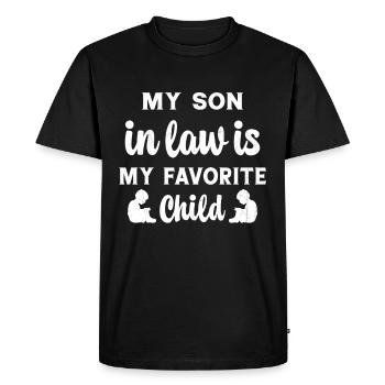 My Son-in-Law is My Favorite Child - Men's Premium Organic T-Shirt - black - Front - Nico (187cm)