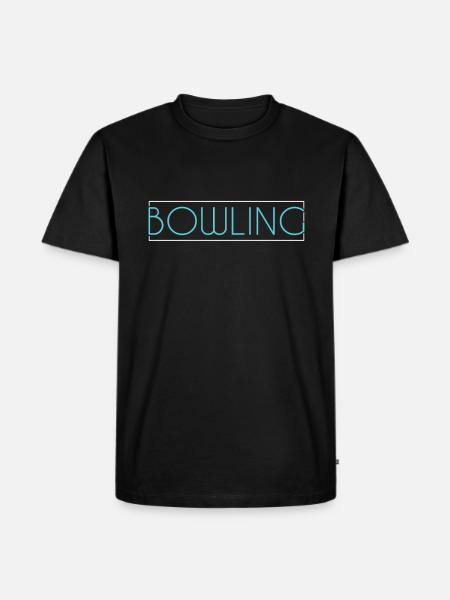 Bowling lettering - Men's Premium Organic T-Shirt - black
