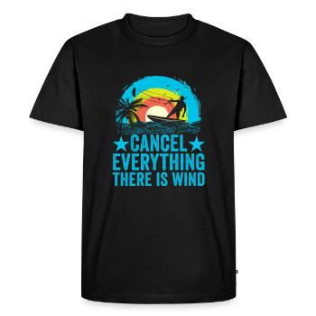 Kitesurf Kitesurf Kite Surfer Kitesurfer - T-shirt Premium bio Homme - noir - Devant - Nico (187cm)
