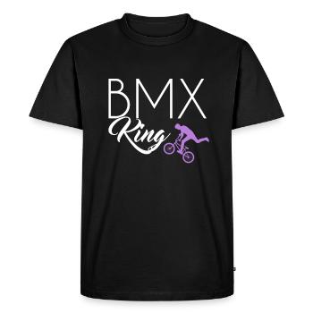 Le roi du BMX - T-shirt Premium bio Homme - noir - Devant - Nico (187cm)