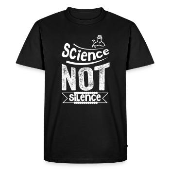 Science Lover Chemistry Biology Physics Maths - Men's Premium Organic T-Shirt - black - Front - Nico (187cm)