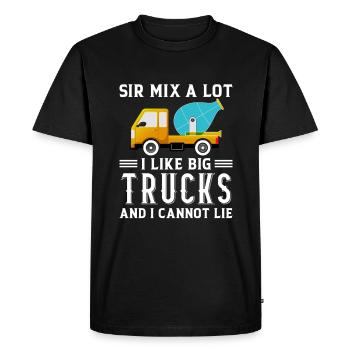 Cement Worker Concrete Mixer Finisher Cement Mixer - Men's Premium Organic T-Shirt - black - Front - Nico (187cm)