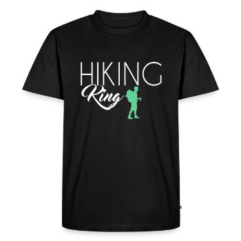 Roi de la randonnée - T-shirt Premium bio Homme - noir - Devant - Nico (187cm)
