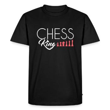 Chess King - Men's Premium Organic T-Shirt - black - Front - Nico (187cm)