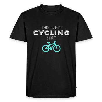 Chemise de cyclisme - T-shirt Premium bio Homme - noir - Devant - Nico (187cm)