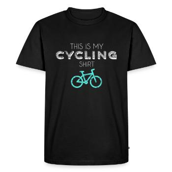 Chemise de cyclisme - T-shirt Premium bio Homme - noir - Devant - Nico (187cm)