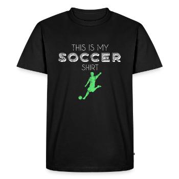 Maillot de football - T-shirt Premium bio Homme - noir - Devant - Nico (187cm)