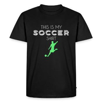 Maillot de football - T-shirt Premium bio Homme - noir - Devant - Nico (187cm)
