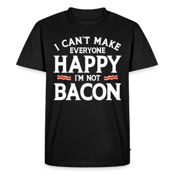 Bacon Gift Bacon Saying Food Bacon - T-shirt Premium bio Homme - noir - Devant - Nico (187cm)