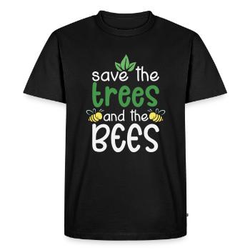 Beekeeper Saying Bees Funny Beekeeping Quote Bee - Men's Premium Organic T-Shirt - black - Front - Nico (187cm)