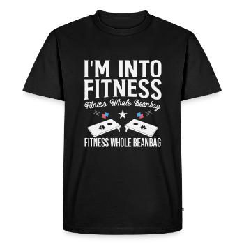 Cornhole Player Cornhole Team Cornhole Game - T-shirt Premium bio Homme - noir - Devant - Nico (187cm)
