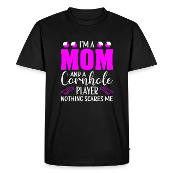 Cornhole Player Cornhole Team Cornhole Game - T-shirt Premium bio Homme - noir - Devant - Nico (187cm)