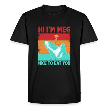 Shark Saying Shark Costume Drôle Shark Lover - T-shirt Premium bio Homme - noir - Devant - Nico (187cm)