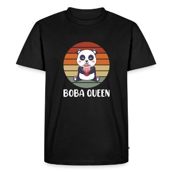 Bubble Tea Funny Kawaii Bubble Milk Boba Tea - Men's Premium Organic T-Shirt - black - Front - Nico (187cm)