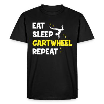 Wagon Wheel Girl Gymnastics Gift Wagon Wheels - T-shirt Premium bio Homme - noir - Devant - Nico (187cm)