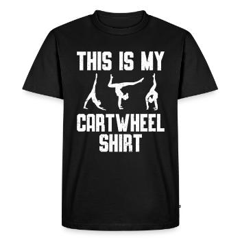 Wagon Wheel Girl Gymnastics Gift Wagon Wheels - T-shirt Premium bio Homme - noir - Devant - Nico (187cm)