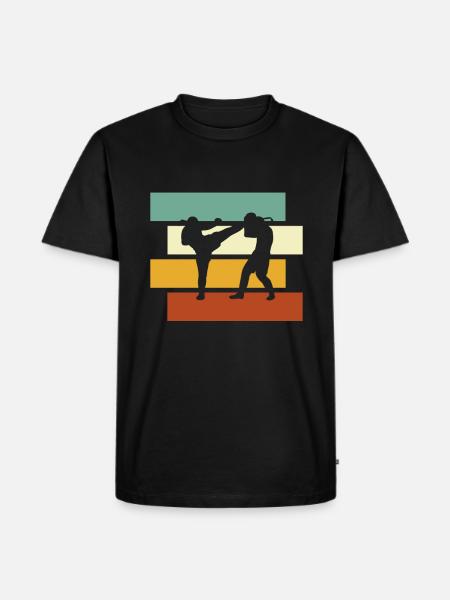 Martial Arts Retro - Men's Premium Organic T-Shirt - black