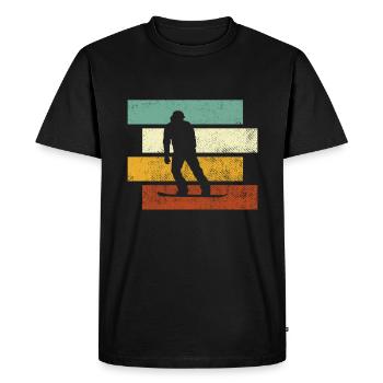 Snowboarding Retro - Men's Premium Organic T-Shirt - black - Front - Nico (187cm)
