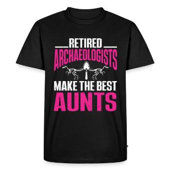 Archaeologist Gift Archaeology - Men's Premium Organic T-Shirt - black - Front - Nico (187cm)