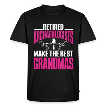 Archaeologist Gift Archaeology - Men's Premium Organic T-Shirt - black - Front - Nico (187cm)