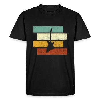 Rock Retro - Men's Premium Organic T-Shirt - black - Front - Nico (187cm)